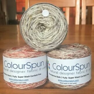 Pure Merino Confetti Colours – Five, colours sprinkled randomly to give you a beautifully themed colourway.